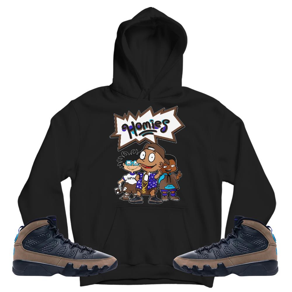 Cartoon 90s Homies Sneaker Shirt Match Olive Concord 9s, Jordan 9 Olive Concord MKO T-Shirt