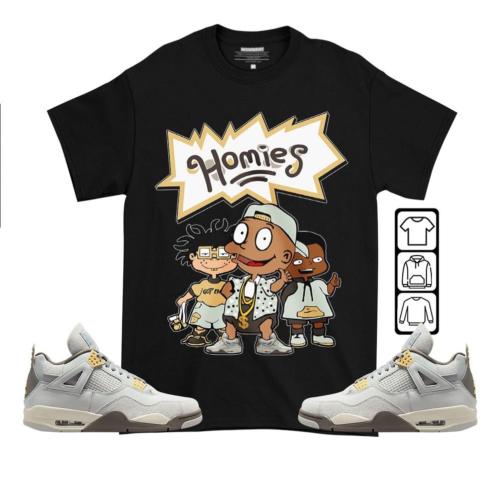Cartoon 90s Homies Sneaker Shirt Match Retro Craft 4s, Jordan 4 Craft Photon Dust MKO T-Shirt Cartoon 90s Homies Sneaker Shirt Match Retro Craft 4s, Jordan 4 Craft Photon Dust MKO T-Shirt