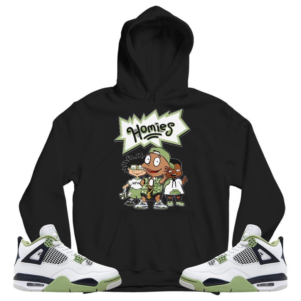 Cartoon 90s Homies Sneaker Shirt Match Retro Oil Green 4s, Jordan 4 Oil Green MKO T-Shirt Cartoon 90s Homies Sneaker Shirt Match Retro Oil Green 4s, Jordan 4 Oil Green MKO T-Shirt