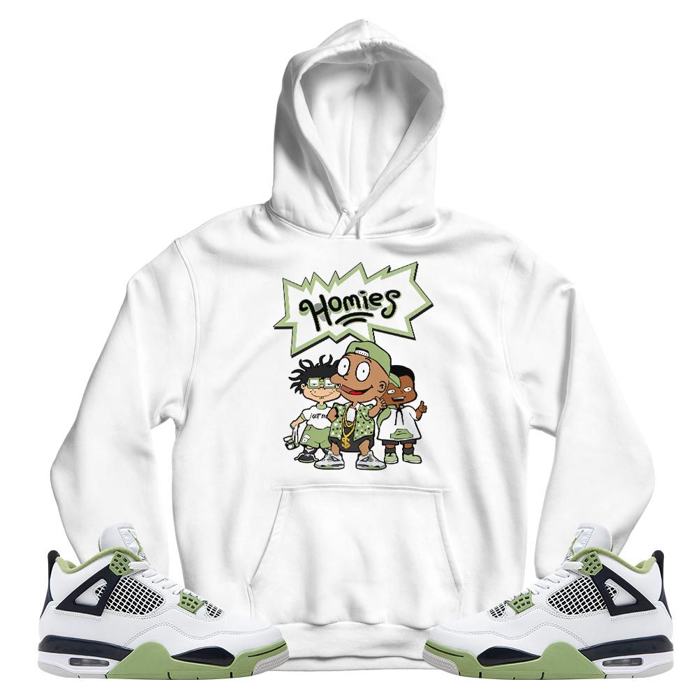 Cartoon 90s Homies Sneaker Shirt Match Retro Oil Green 4s, Jordan 4 Oil Green MKO T-Shirt Cartoon 90s Homies Sneaker Shirt Match Retro Oil Green 4s, Jordan 4 Oil Green MKO T-Shirt