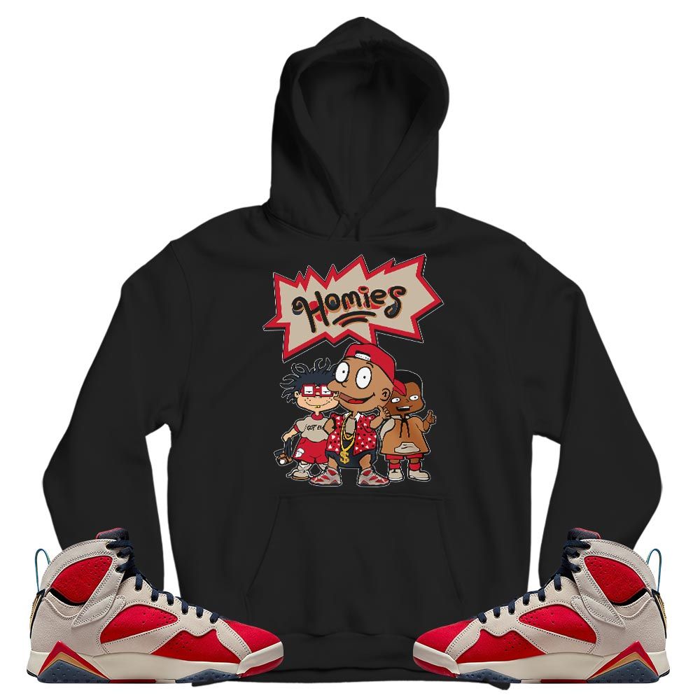 Cartoon 90s Homies Sneaker Shirt Match Trophy Room 7s, Jordan 7 Trophy Room MKO T-Shirt