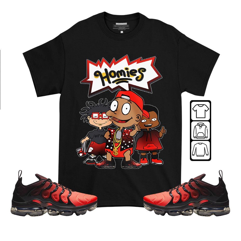 Cartoon 90s Homies Sneaker Shirt Match Vapormax Plus Red Black, Air VaporMax Plus Darth Maul MKO T-Shirt Cartoon 90s Homies Sneaker Shirt Match Vapormax Plus Red Black, Air VaporMax Plus Darth Maul MKO T-Shirt