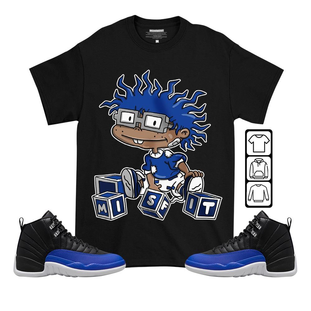 Cartoon 90s Misfit Sneaker Shirt Match Retro Hyper Royal 12s, Jordan 12 Hyper Royal MKO T-Shirt Cartoon 90s Misfit Sneaker Shirt Match Retro Hyper Royal 12s, Jordan 12 Hyper Royal MKO T-Shirt