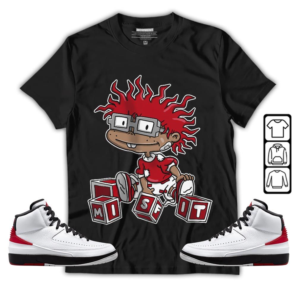 Cartoon 90s Rugrats Misfit Sneaker Shirt Match 2 Chicago Varsity Red, Jordan Retro 2 Chicago MKO T-Shirt Cartoon 90s Rugrats Misfit Sneaker Shirt Match 2 Chicago Varsity Red, Jordan Retro 2 Chicago MKO T-Shirt