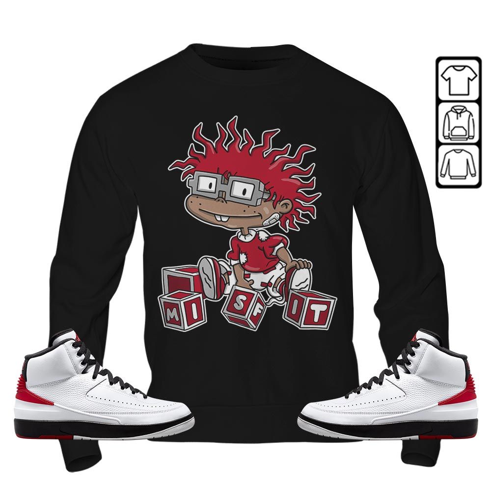 Cartoon 90s Rugrats Misfit Sneaker Shirt Match 2 Chicago Varsity Red, Jordan Retro 2 Chicago MKO T-Shirt Cartoon 90s Rugrats Misfit Sneaker Shirt Match 2 Chicago Varsity Red, Jordan Retro 2 Chicago MKO T-Shirt