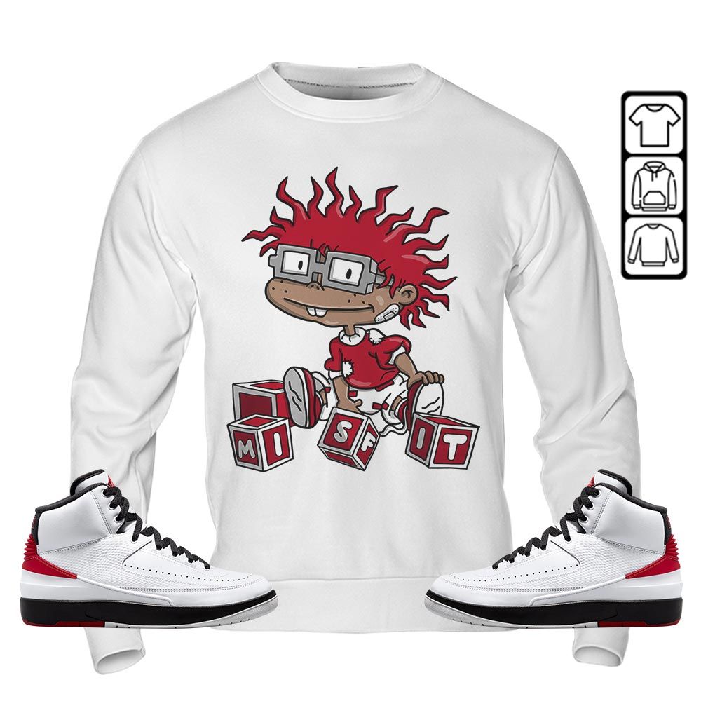 Cartoon 90s Rugrats Misfit Sneaker Shirt Match 2 Chicago Varsity Red, Jordan Retro 2 Chicago MKO T-Shirt Cartoon 90s Rugrats Misfit Sneaker Shirt Match 2 Chicago Varsity Red, Jordan Retro 2 Chicago MKO T-Shirt