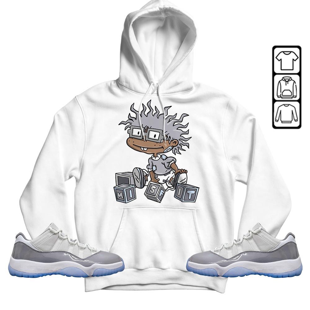 Cartoon 90s Rugrats Misfit Sneaker Shirt Match Cement Grey 11s, Jordan 11 Low Cement Grey MKO T-Shirt