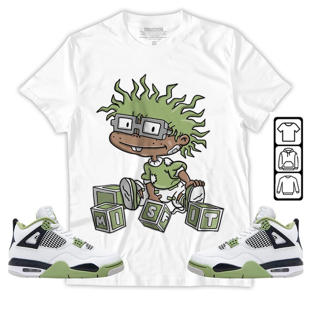 Cartoon 90s Rugrats Misfit Sneaker Shirt Match Retro Oil Green 4s, Jordan 4 Oil Green MKO T-Shirt Cartoon 90s Rugrats Misfit Sneaker Shirt Match Retro Oil Green 4s, Jordan 4 Oil Green MKO T-Shirt