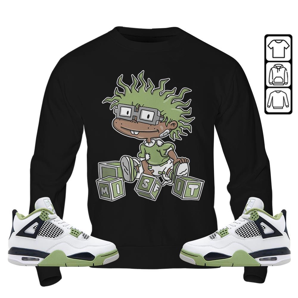 Cartoon 90s Rugrats Misfit Sneaker Shirt Match Retro Oil Green 4s, Jordan 4 Oil Green MKO T-Shirt Cartoon 90s Rugrats Misfit Sneaker Shirt Match Retro Oil Green 4s, Jordan 4 Oil Green MKO T-Shirt
