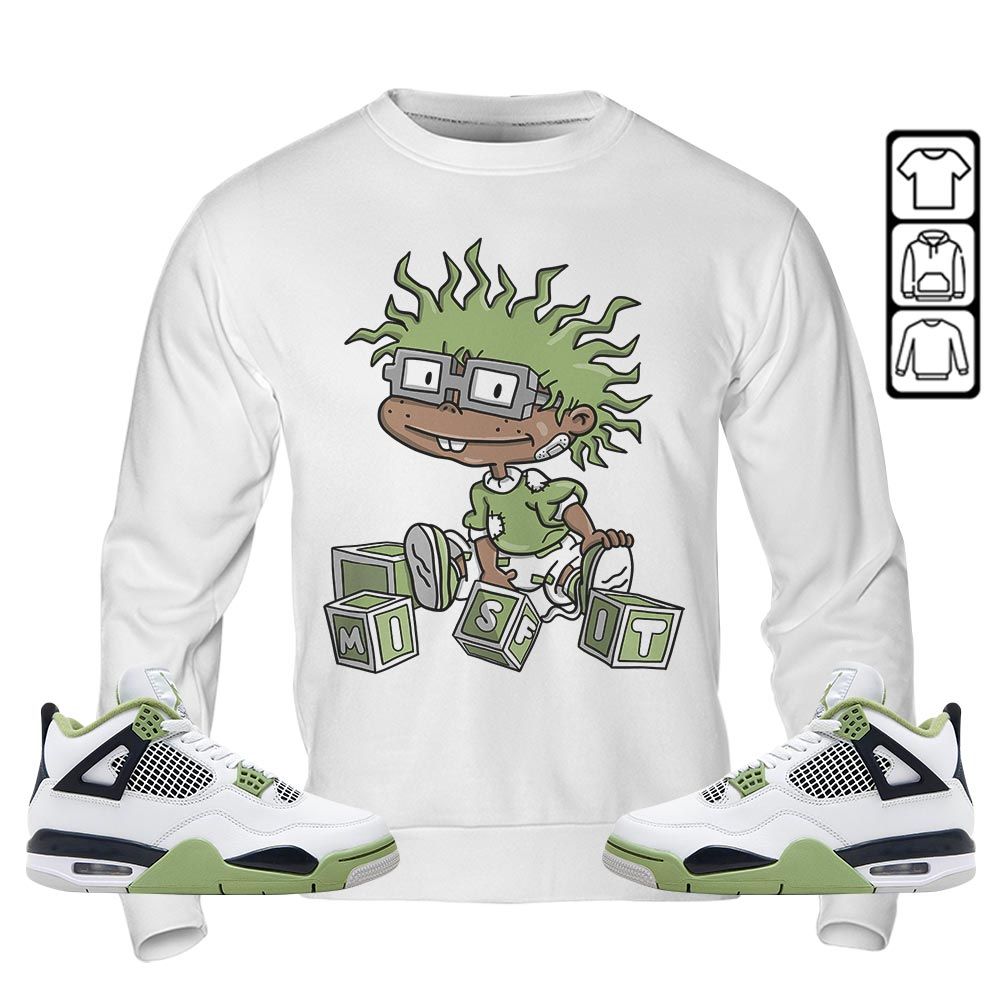 Cartoon 90s Rugrats Misfit Sneaker Shirt Match Retro Oil Green 4s, Jordan 4 Oil Green MKO T-Shirt Cartoon 90s Rugrats Misfit Sneaker Shirt Match Retro Oil Green 4s, Jordan 4 Oil Green MKO T-Shirt