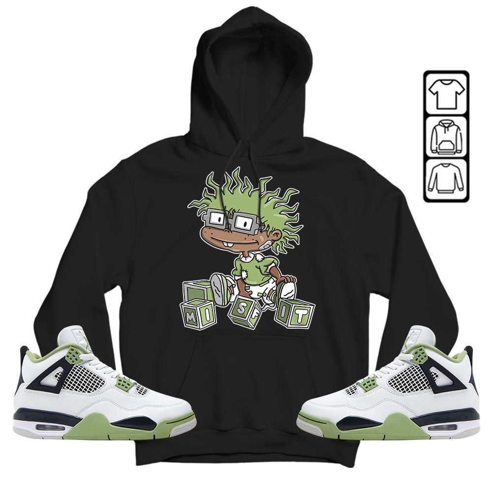 Cartoon 90s Rugrats Misfit Sneaker Shirt Match Retro Oil Green 4s, Jordan 4 Oil Green MKO T-Shirt Cartoon 90s Rugrats Misfit Sneaker Shirt Match Retro Oil Green 4s, Jordan 4 Oil Green MKO T-Shirt