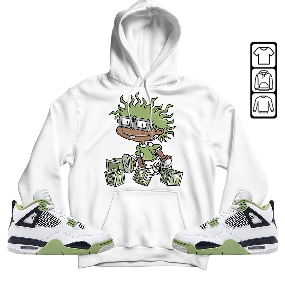 Cartoon 90s Rugrats Misfit Sneaker Shirt Match Retro Oil Green 4s, Jordan 4 Oil Green MKO T-Shirt Cartoon 90s Rugrats Misfit Sneaker Shirt Match Retro Oil Green 4s, Jordan 4 Oil Green MKO T-Shirt