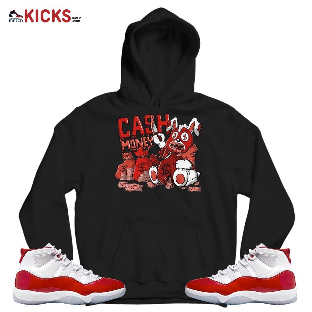 Cash Money Bear Sneaker Shirt Match 11 Varsity Red, Jordan 11 Retro Cherry MKO T-Shirt Cash Money Bear Sneaker Shirt Match 11 Varsity Red, Jordan 11 Retro Cherry MKO T-Shirt