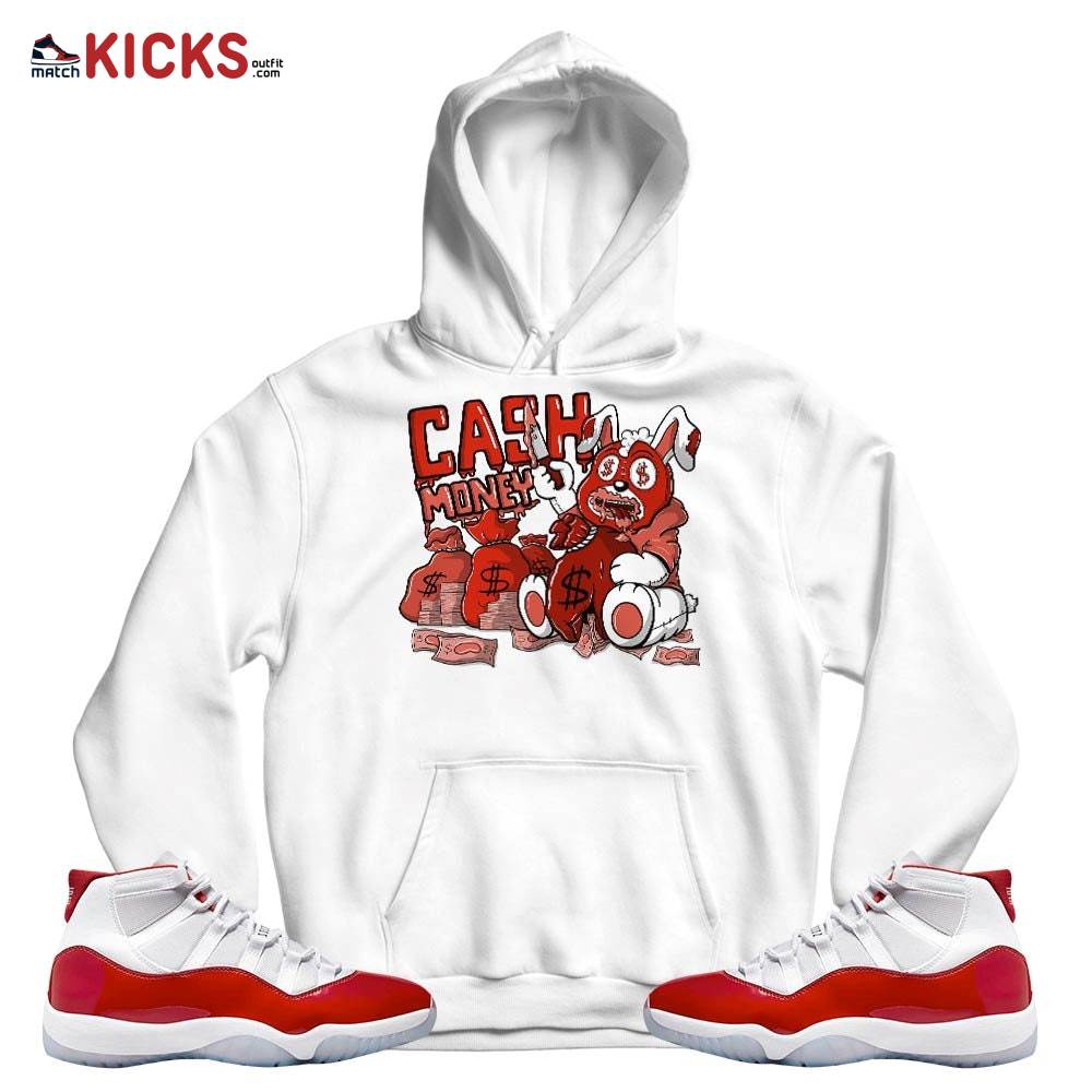 Cash Money Bear Sneaker Shirt Match 11 Varsity Red, Jordan 11 Retro Cherry MKO T-Shirt Cash Money Bear Sneaker Shirt Match 11 Varsity Red, Jordan 11 Retro Cherry MKO T-Shirt