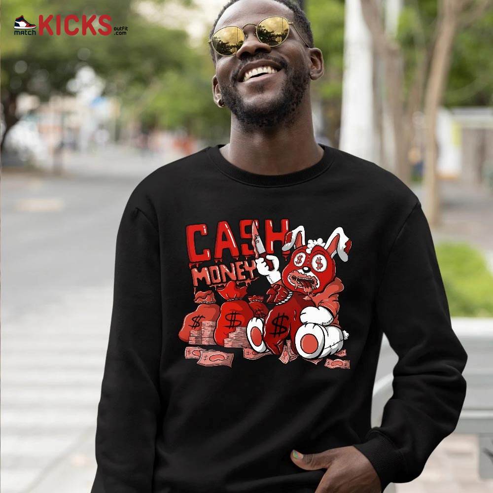 Cash Money Bear Sneaker Shirt Match 11 Varsity Red, Jordan 11 Retro Cherry MKO T-Shirt Cash Money Bear Sneaker Shirt Match 11 Varsity Red, Jordan 11 Retro Cherry MKO T-Shirt