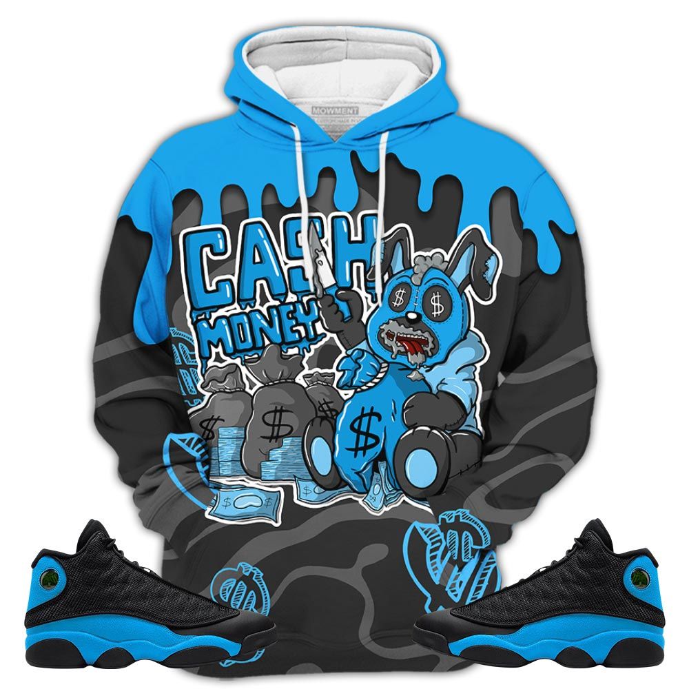 Cash Money Bear Sneaker Shirt Match Black University Blue 13S, Jordan 13 Black University Blue 2022 Hoodie Sweatshirt Tee All Over Print MKO Shirt Cash Money Bear Sneaker Shirt Match Black University Blue 13S, Jordan 13 Black University Blue 2022 Hoodie Sweatshirt Tee All Over Print MKO Shirt