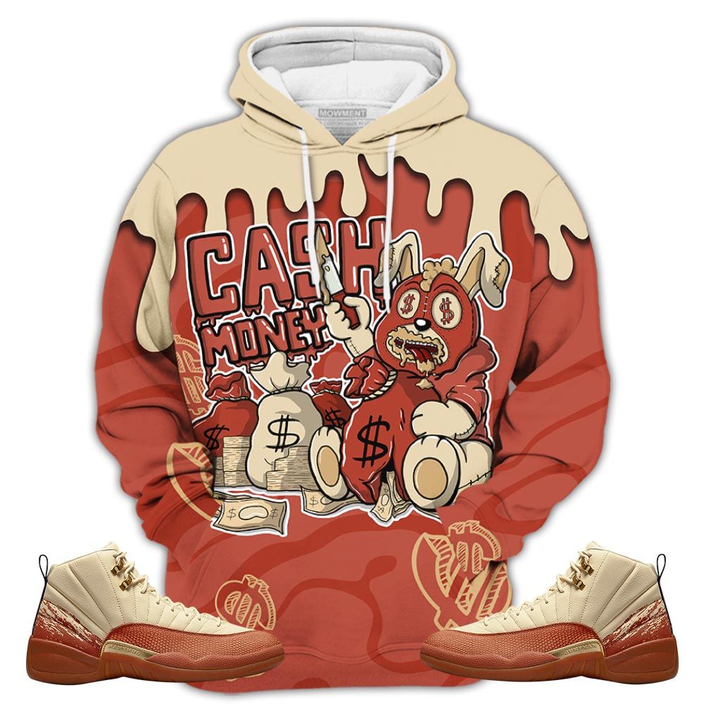 Cash Money Bear Sneaker Shirt Match Eastside Golf 12S, Jordan 12 Retro Eastside Golf Hoodie Sweatshirt Tee All Over Print MKO Shirt