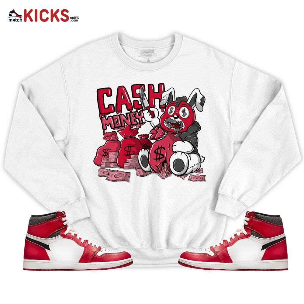 Cash Money Bear Sneaker Shirt Match High OG Chicago 1s, Jordan 1 Lost and Found Chicago MKO T-Shirt Cash Money Bear Sneaker Shirt Match High OG Chicago 1s, Jordan 1 Lost and Found Chicago MKO T-Shirt