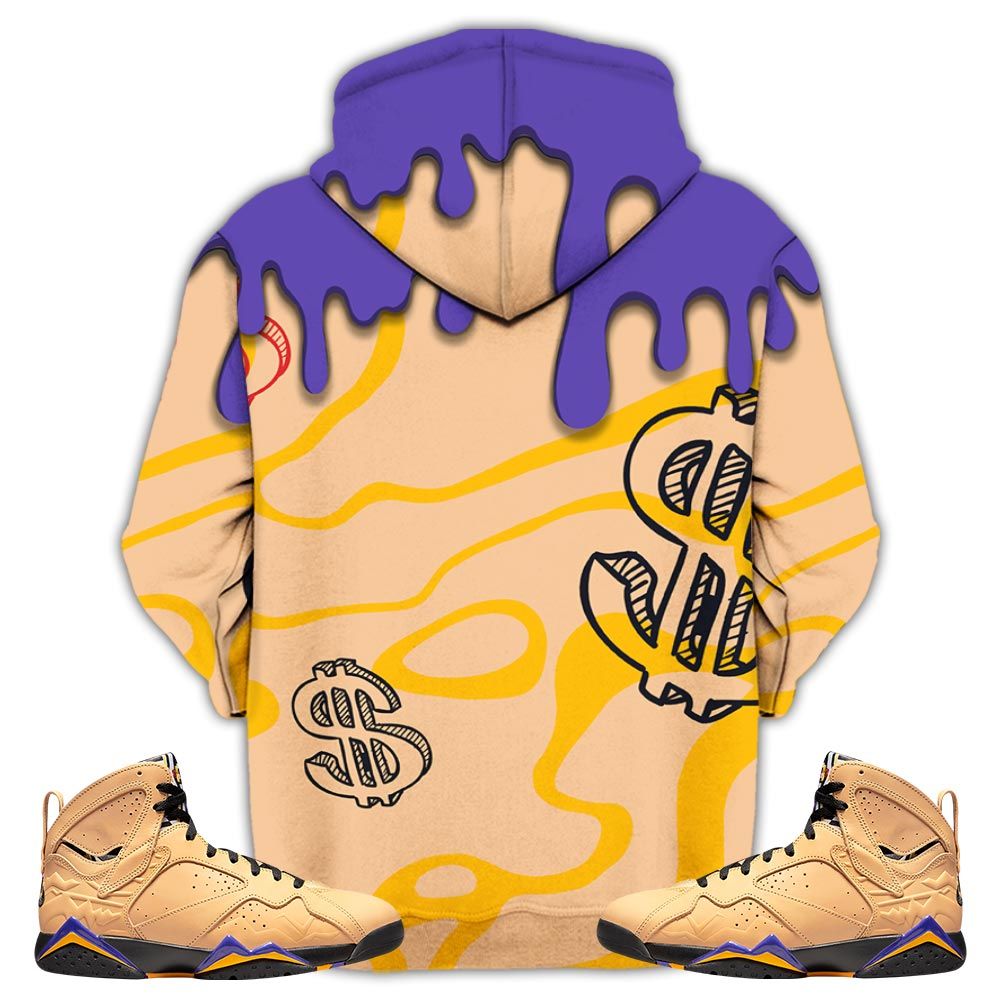 Cash Money Bear Sneaker Shirt Match Vachetta Tan 7S, Jordan 7 Se Afrobeats Hoodie Sweatshirt Tee All Over Print MKO Shirt