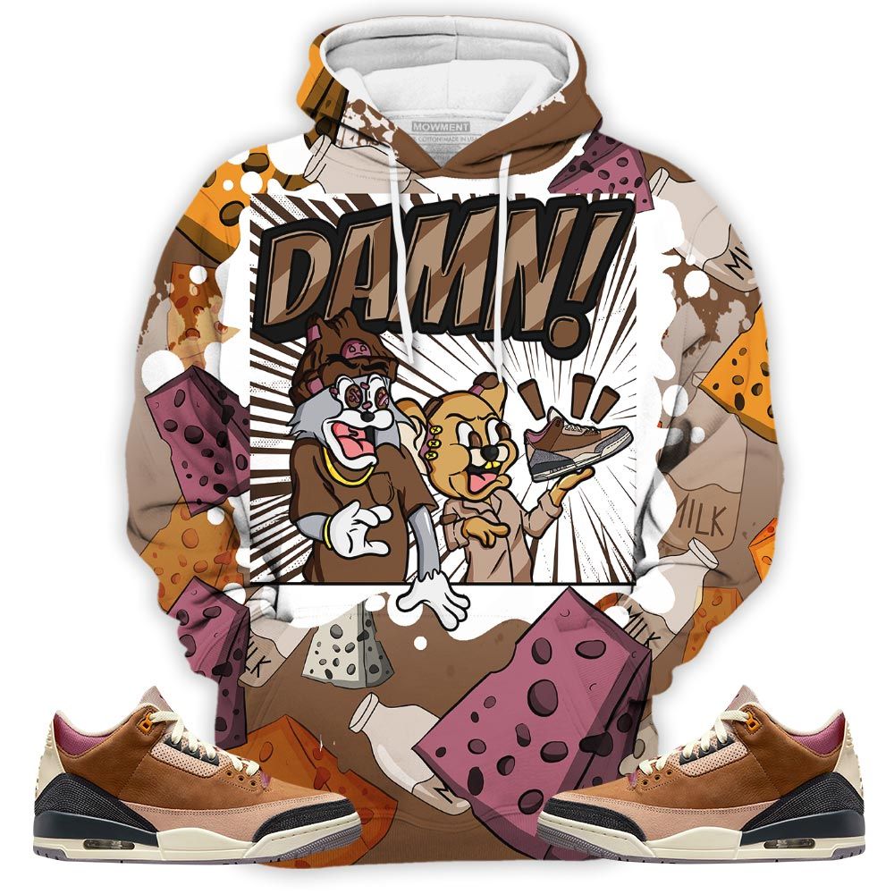 Cat And Mouse Damn Sneaker Shirt Match Archaeo Brown 3S, Jordan 3 Archaeo Brown Hoodie Sweatshirt Tee All Over Print MKO Shirt Cat And Mouse Damn Sneaker Shirt Match Archaeo Brown 3S, Jordan 3 Archaeo Brown Hoodie Sweatshirt Tee All Over Print MKO Shirt