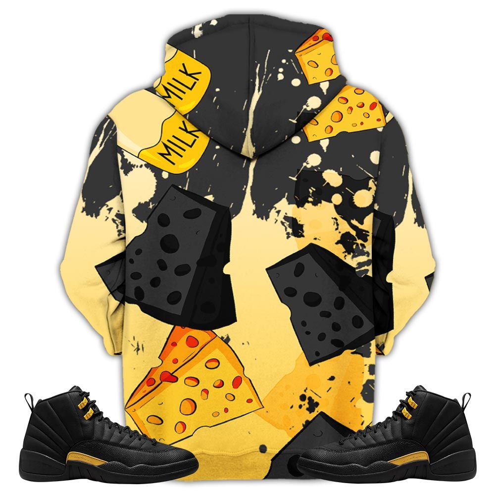 Cat And Mouse Damn Sneaker Shirt Match Black Taxi 12S, Jordan 12 Retro Black Taxi Hoodie Sweatshirt Tee All Over Print MKO Shirt