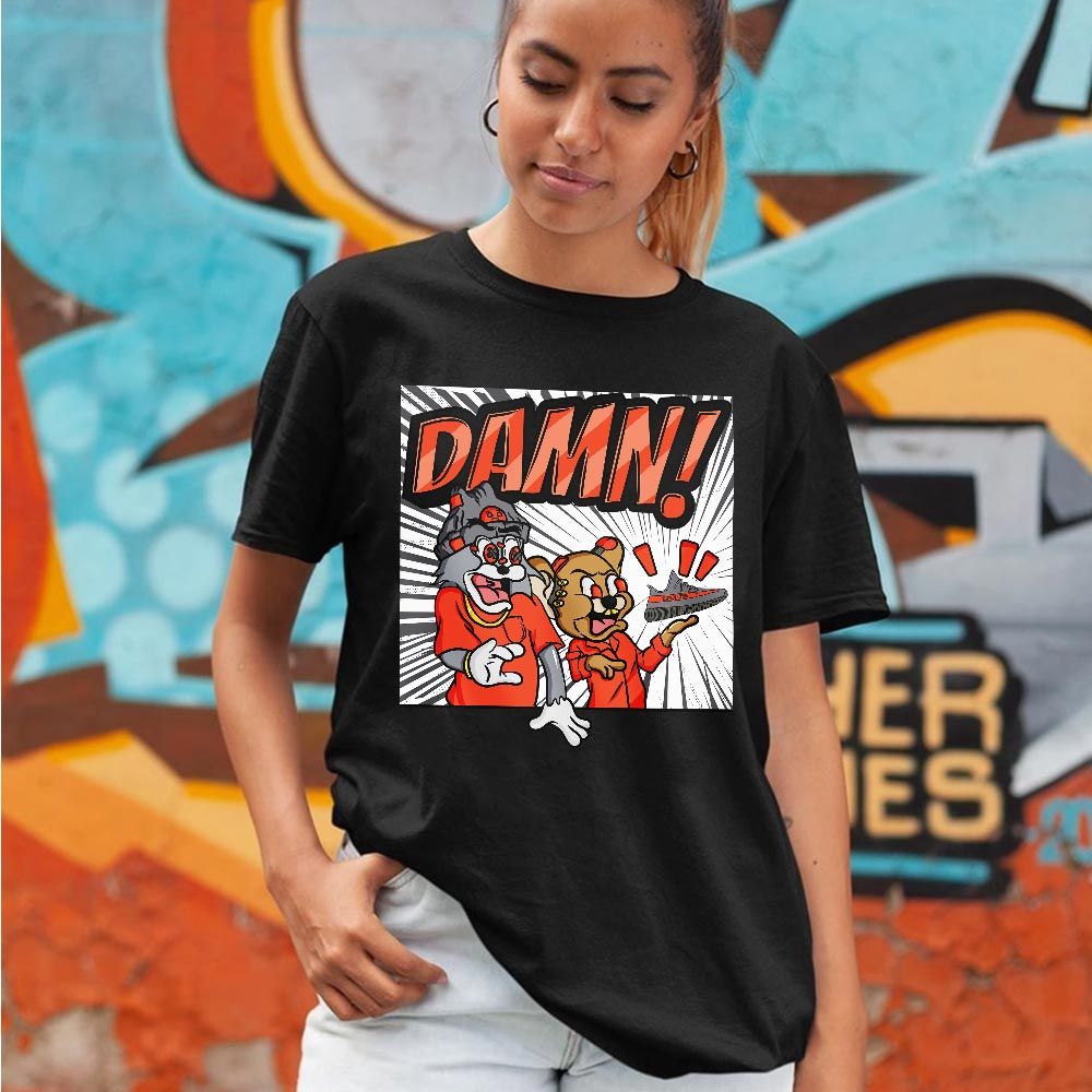 Cat And Mouse Damn Sneaker Shirt Match Boots 350 V2 Dark Beluga, Yeezy 350 V2 Carbon Beluga MKO T-Shirt Cat And Mouse Damn Sneaker Shirt Match Boots 350 V2 Dark Beluga, Yeezy 350 V2 Carbon Beluga MKO T-Shirt