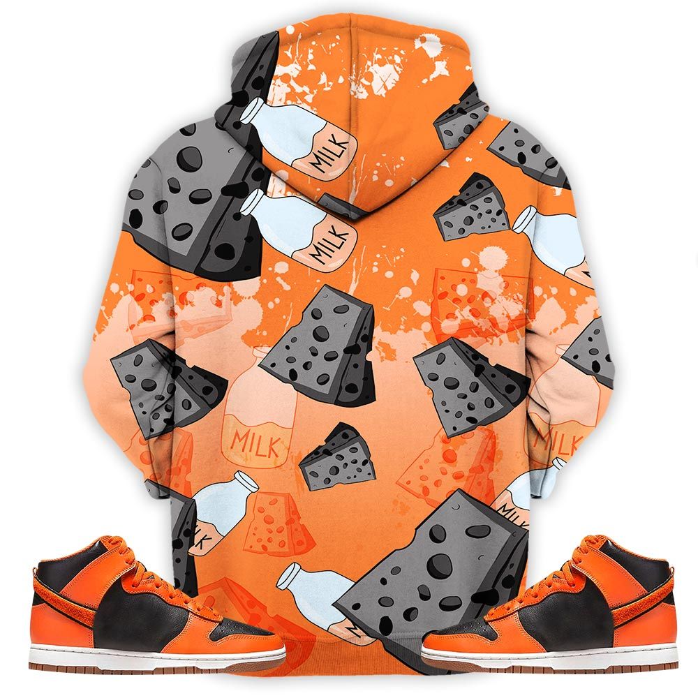 Cat And Mouse Damn Sneaker Shirt Match Dunk Black Orange, Dunk High Gs Safety Orange Hoodie Sweatshirt Tee All Over Print MKO Shirt