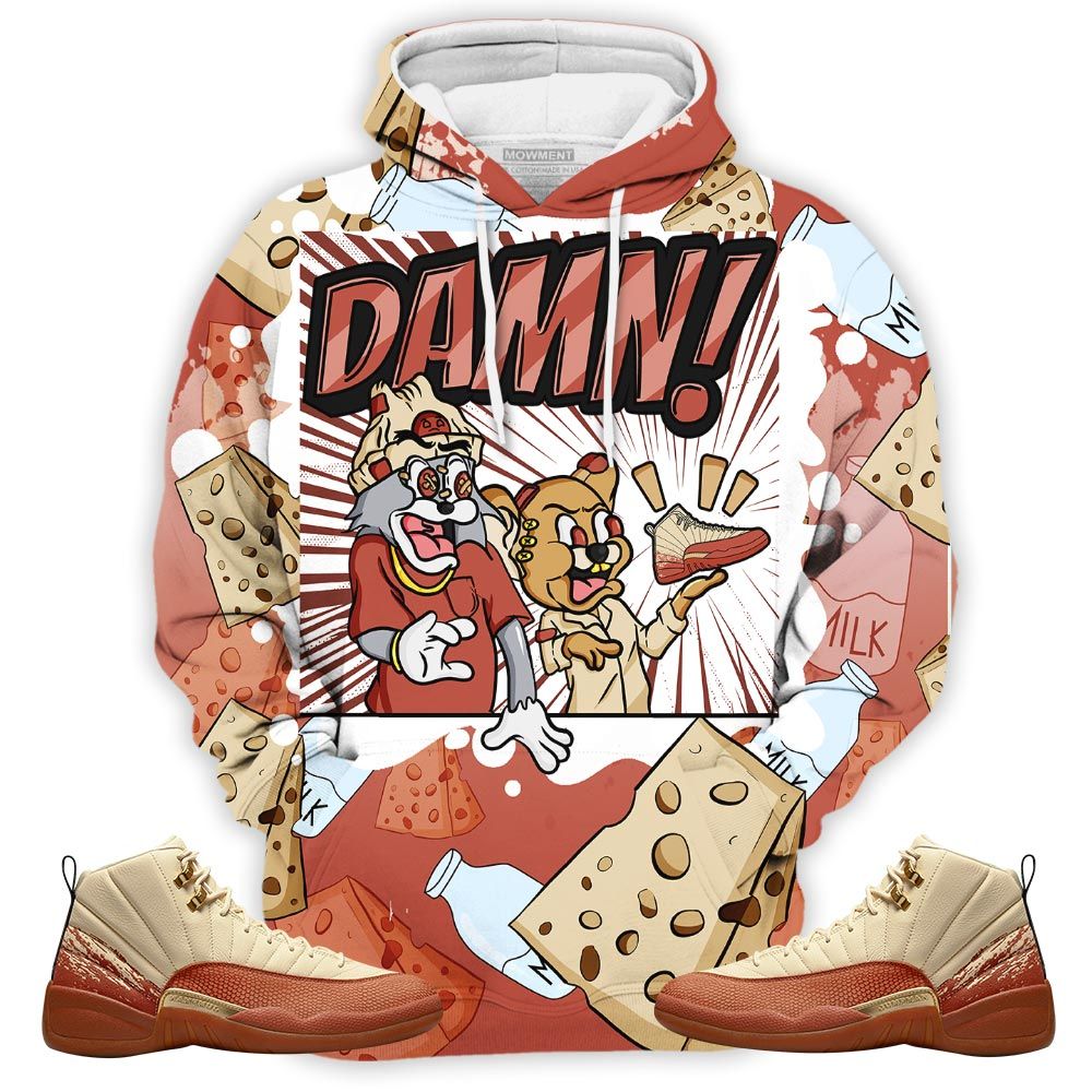 Cat And Mouse Damn Sneaker Shirt Match Eastside Golf 12S, Jordan 12 Retro Eastside Golf Hoodie Sweatshirt Tee All Over Print MKO Shirt