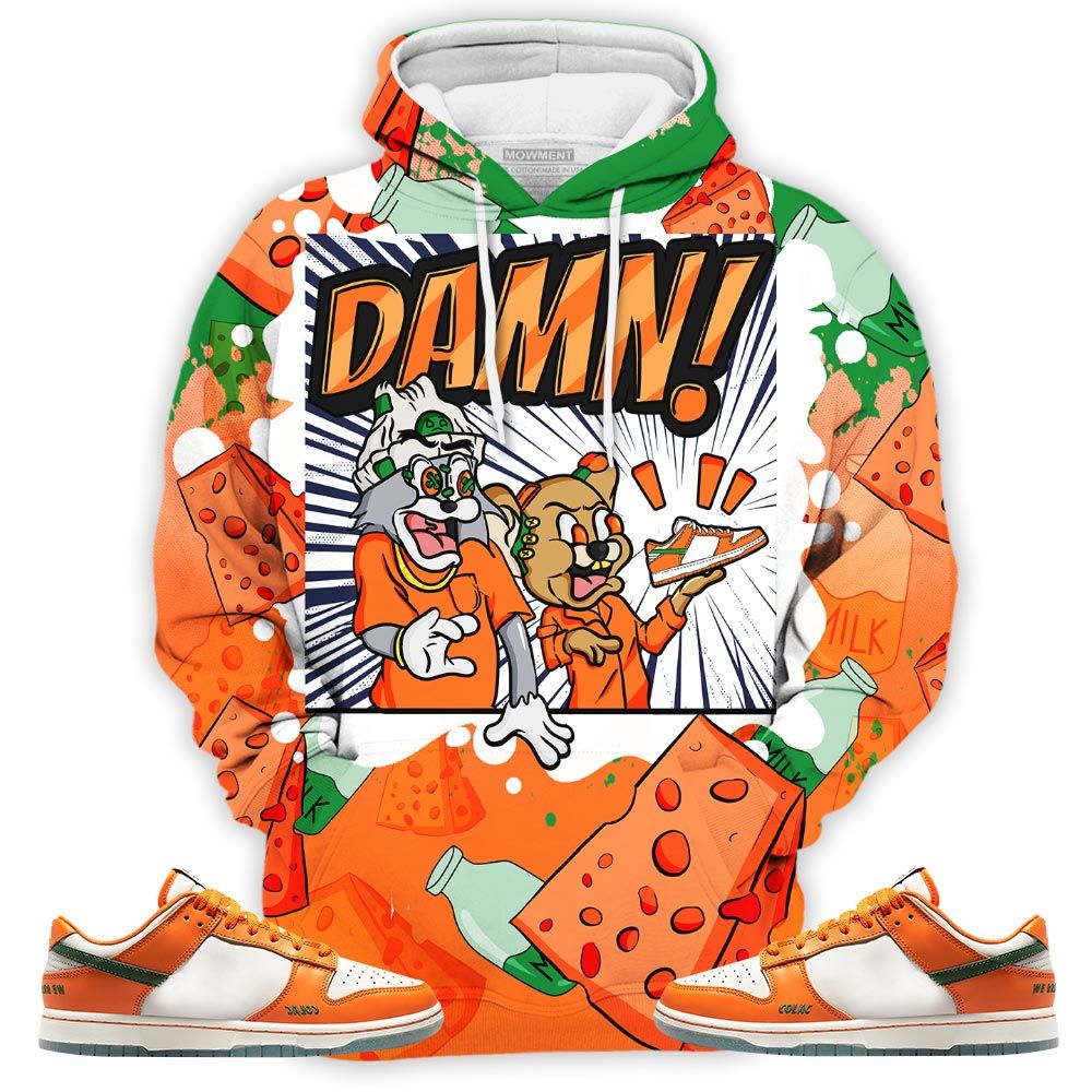 Cat And Mouse Damn Sneaker Shirt Match Florida Am University, Dunk Low Florida Am University Hoodie Sweatshirt Tee All Over Print MKO Shirt