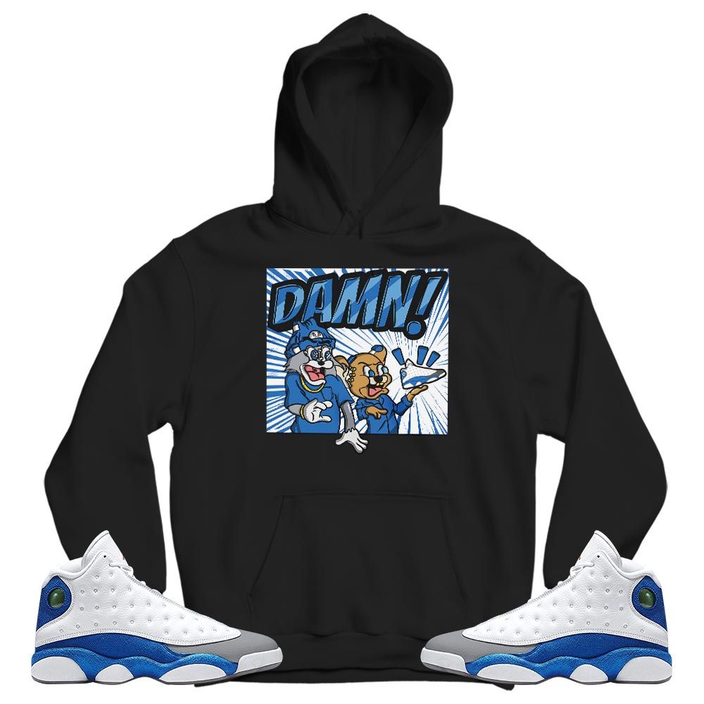 Cat And Mouse Damn Sneaker Shirt Match French Blue 13s, Jordan 13 French Blue MKO T-Shirt
