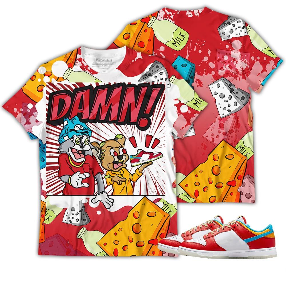 Cat And Mouse Damn Sneaker Shirt Match Fruity Pebbles Shoes, Dunk Low Fruity Pebbles Hoodie Sweatshirt Tee All Over Print MKO Shirt Cat And Mouse Damn Sneaker Shirt Match Fruity Pebbles Shoes, Dunk Low Fruity Pebbles Hoodie Sweatshirt Tee All Over Print MKO Shirt