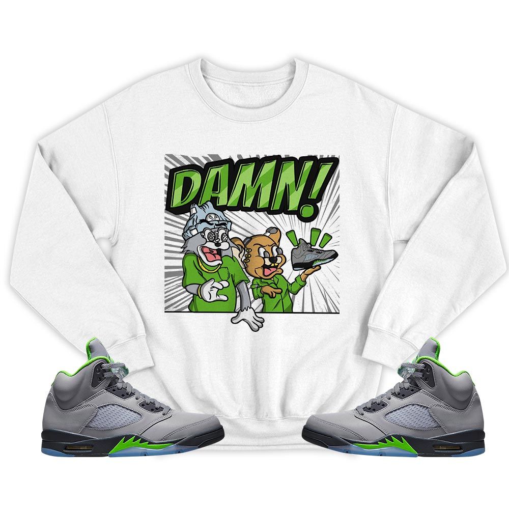Cat And Mouse Damn Sneaker Shirt Match Green Bean 5s, Jordan 5 Retro Green Bean MKO T-Shirt Cat And Mouse Damn Sneaker Shirt Match Green Bean 5s, Jordan 5 Retro Green Bean MKO T-Shirt