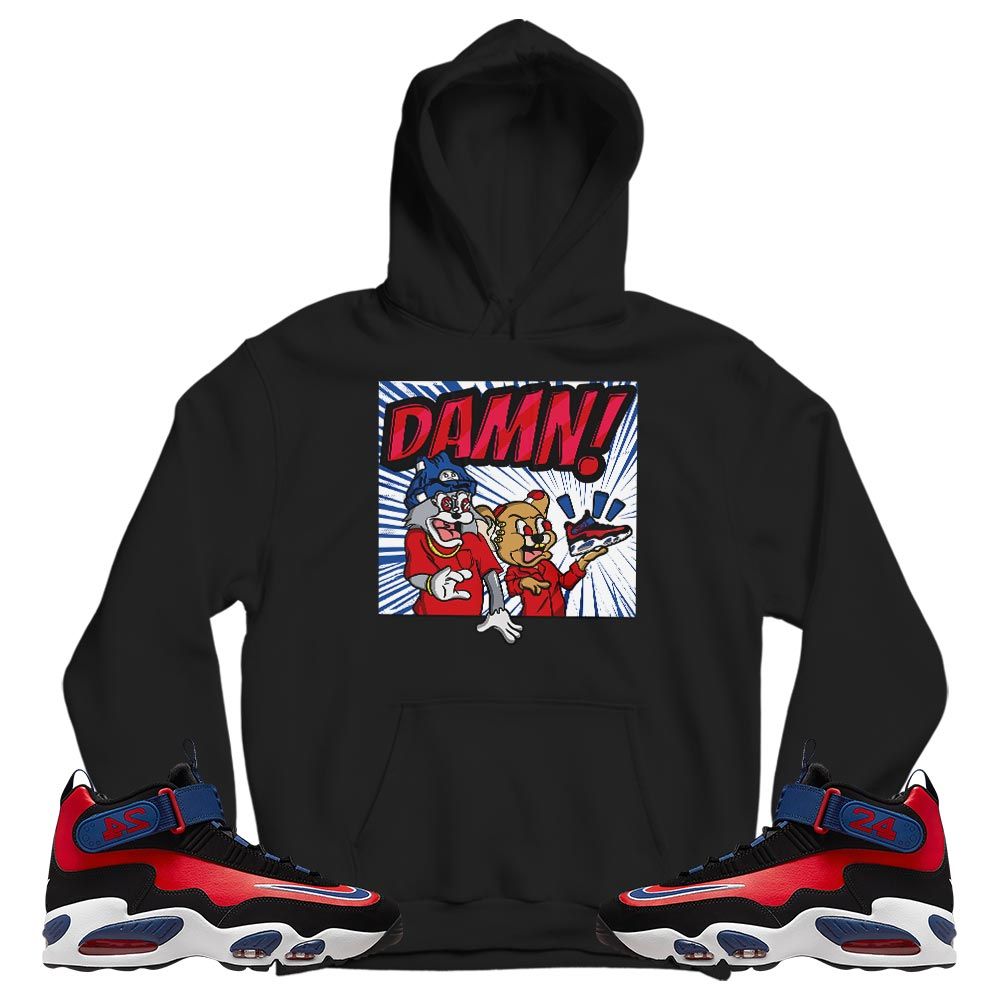 Cat And Mouse Damn Sneaker Shirt Match Max 1 Navy Red Black, Air Griffey Max 1 Black Red Navy Blue MKO T-Shirt