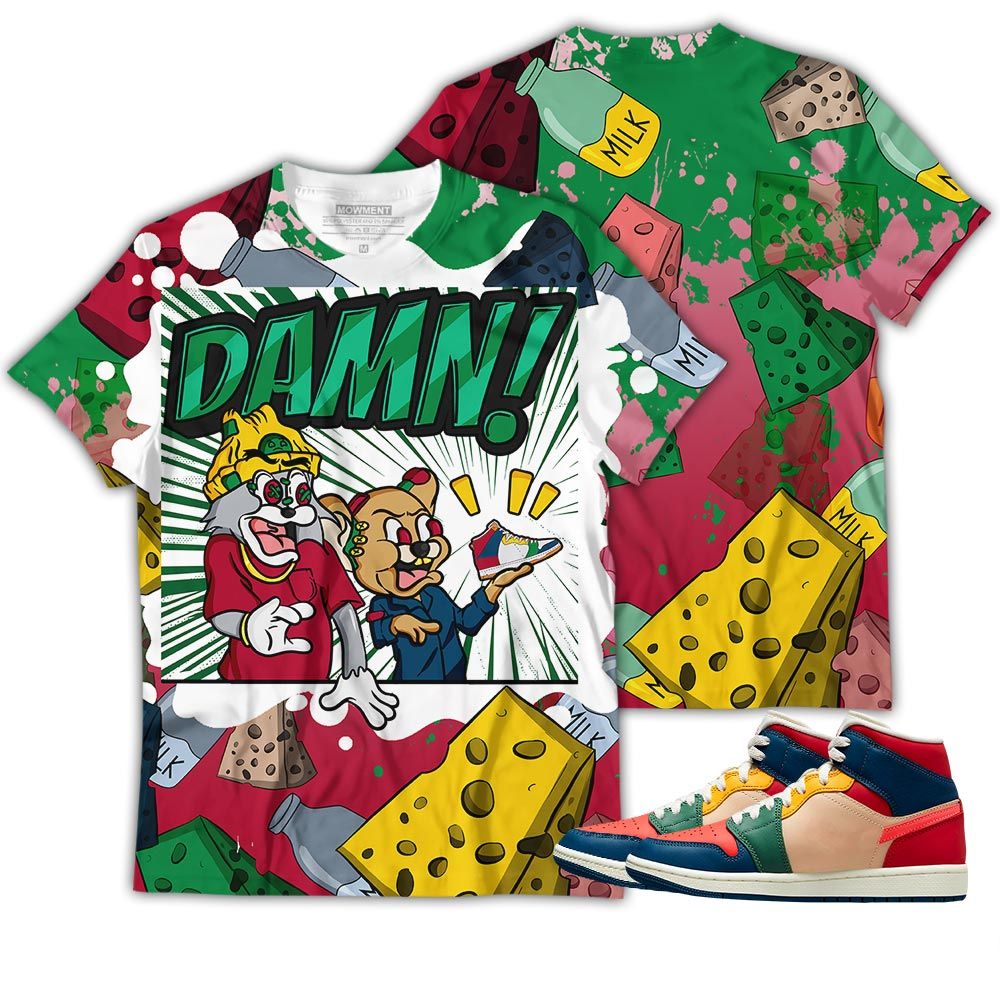 Cat And Mouse Damn Sneaker Shirt Match Multi Color 2022 1S, Jordan 1 Mid Multi Color 2022 Hoodie Sweatshirt Tee All Over Print MKO Shirt Cat And Mouse Damn Sneaker Shirt Match Multi Color 2022 1S, Jordan 1 Mid Multi Color 2022 Hoodie Sweatshirt Tee All Over Print MKO Shirt