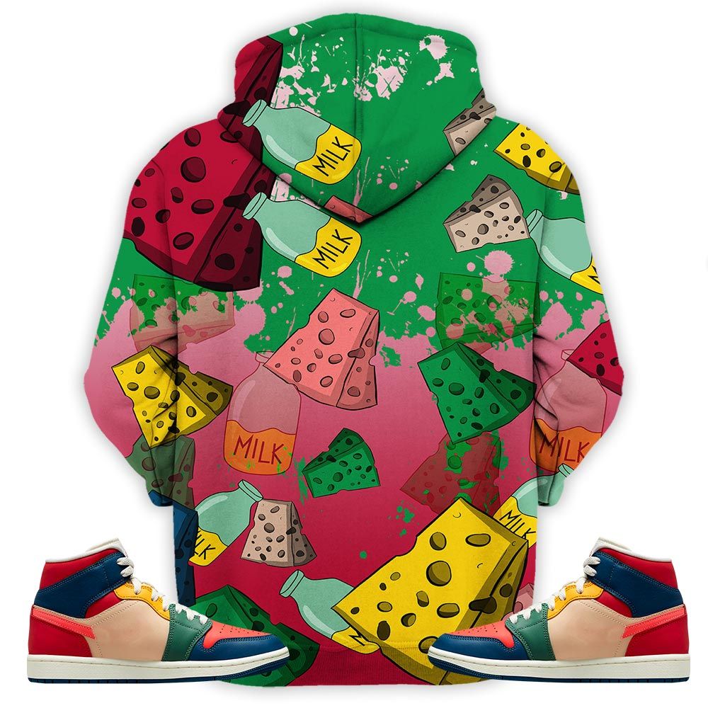 Cat And Mouse Damn Sneaker Shirt Match Multi Color 2022 1S, Jordan 1 Mid Multi Color 2022 Hoodie Sweatshirt Tee All Over Print MKO Shirt