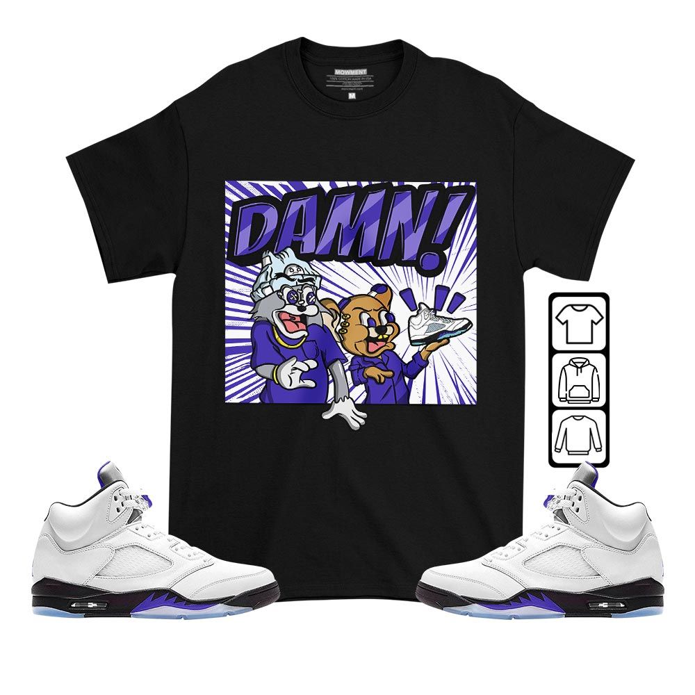 Cat And Mouse Damn Sneaker Shirt Match Retro Concord 5s, Jordan 5 Retro Concord MKO T-Shirt Cat And Mouse Damn Sneaker Shirt Match Retro Concord 5s, Jordan 5 Retro Concord MKO T-Shirt