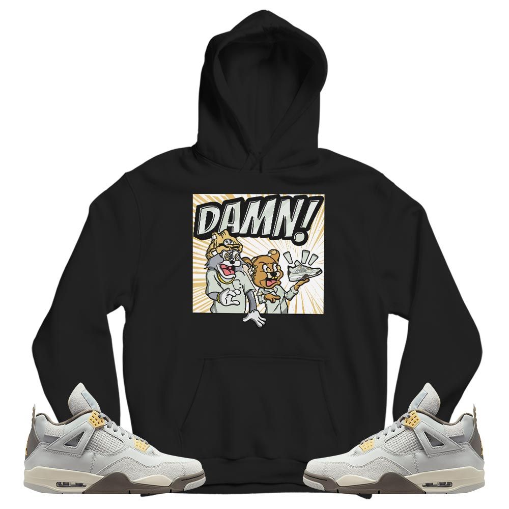 Cat And Mouse Damn Sneaker Shirt Match Retro Craft 4s, Jordan 4 Craft Photon Dust MKO T-Shirt