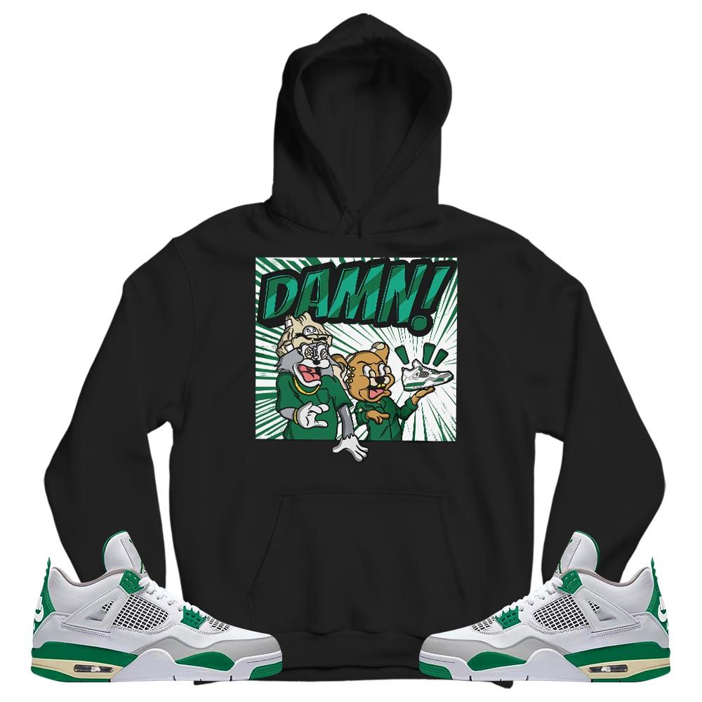 Cat And Mouse Damn Sneaker Shirt Match Retro Pine Green 4s, Jordan 4 Pine Green MKO T-Shirt
