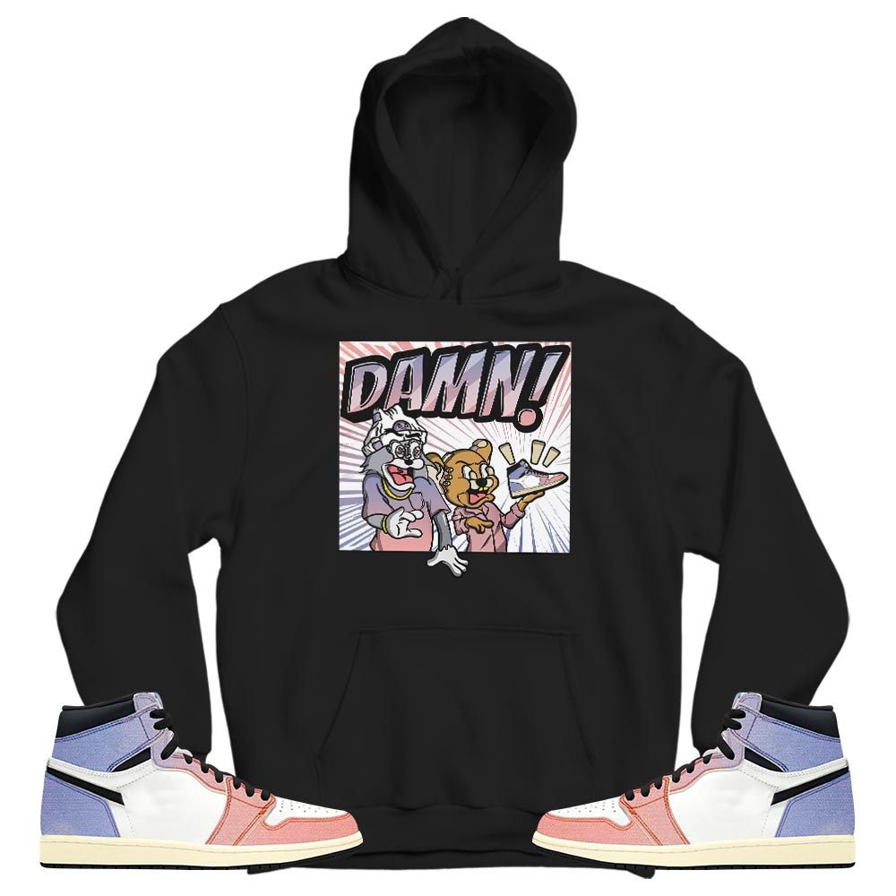 Cat And Mouse Damn Sneaker Shirt Match Retro Skyline 1s, Jordan 1 High OG Skyline MKO T-Shirt