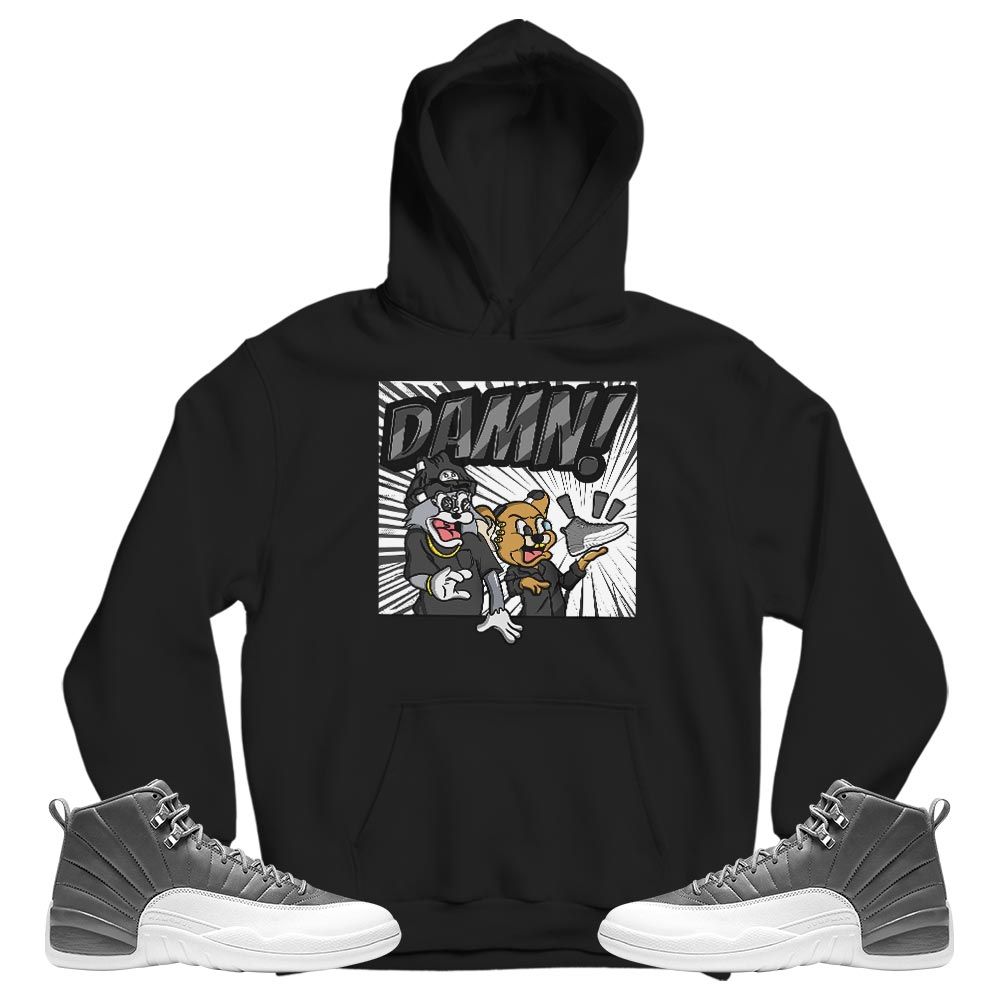 Cat And Mouse Damn Sneaker Shirt Match Retro Stealth 12s, Jordan 12 Retro Stealth MKO T-Shirt