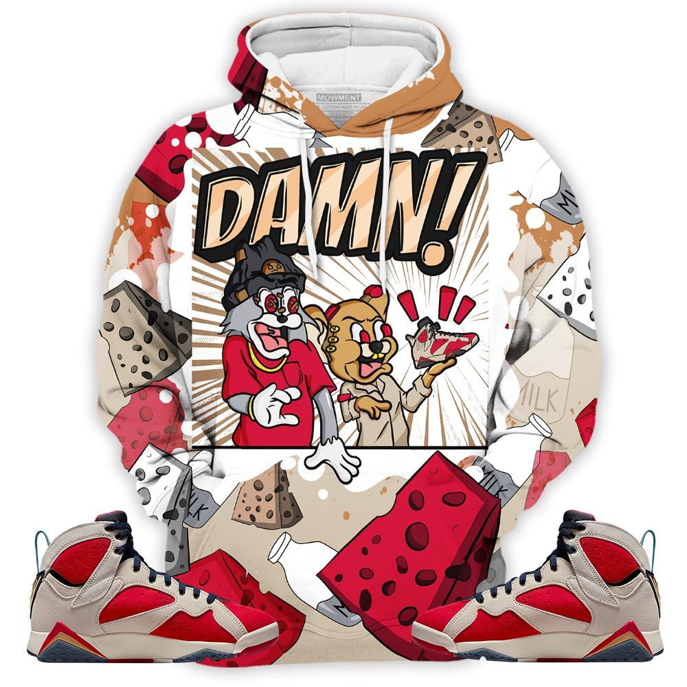 Cat And Mouse Damn Sneaker Shirt Match Trophy Room 7S, Jordan 7 Trophy Room Hoodie Sweatshirt Tee All Over Print MKO Shirt Cat And Mouse Damn Sneaker Shirt Match Trophy Room 7S, Jordan 7 Trophy Room Hoodie Sweatshirt Tee All Over Print MKO Shirt