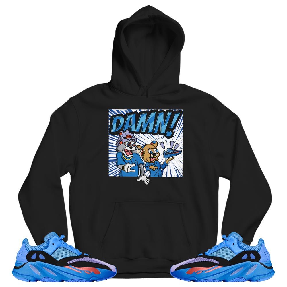 Cat And Mouse Damn Sneaker Shirt Match V1 Hi-Res Blue 700s, Yeezy 700 V1 Hi-Res Blue MKO T-Shirt