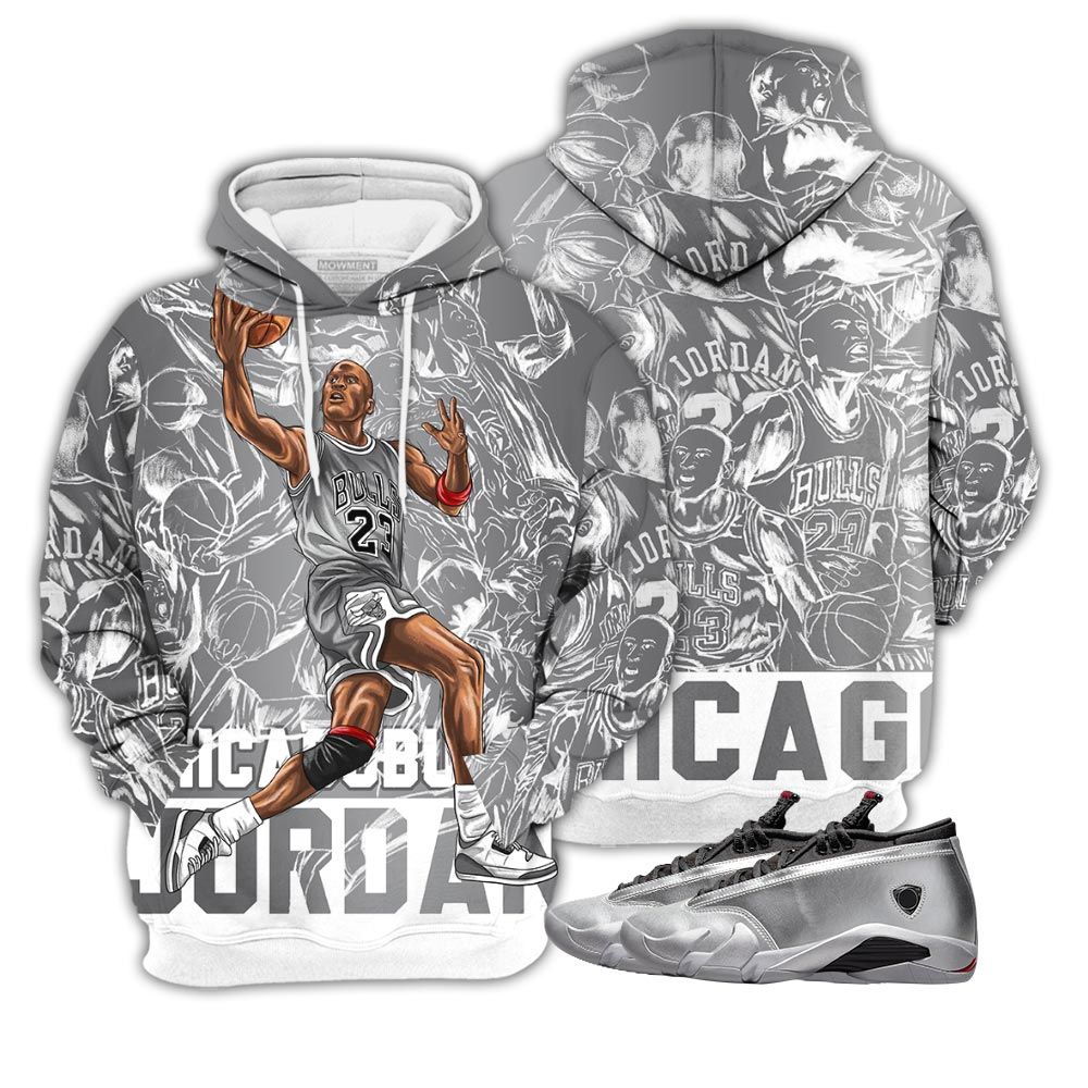 Chicago Superstar Sneaker Shirt Match 14 Low Metallic Silver, Jordan 14 Metallic Silver Hoodie Sweatshirt Tee All Over Print MKO Shirt Chicago Superstar Sneaker Shirt Match 14 Low Metallic Silver, Jordan 14 Metallic Silver Hoodie Sweatshirt Tee All Over Print MKO Shirt