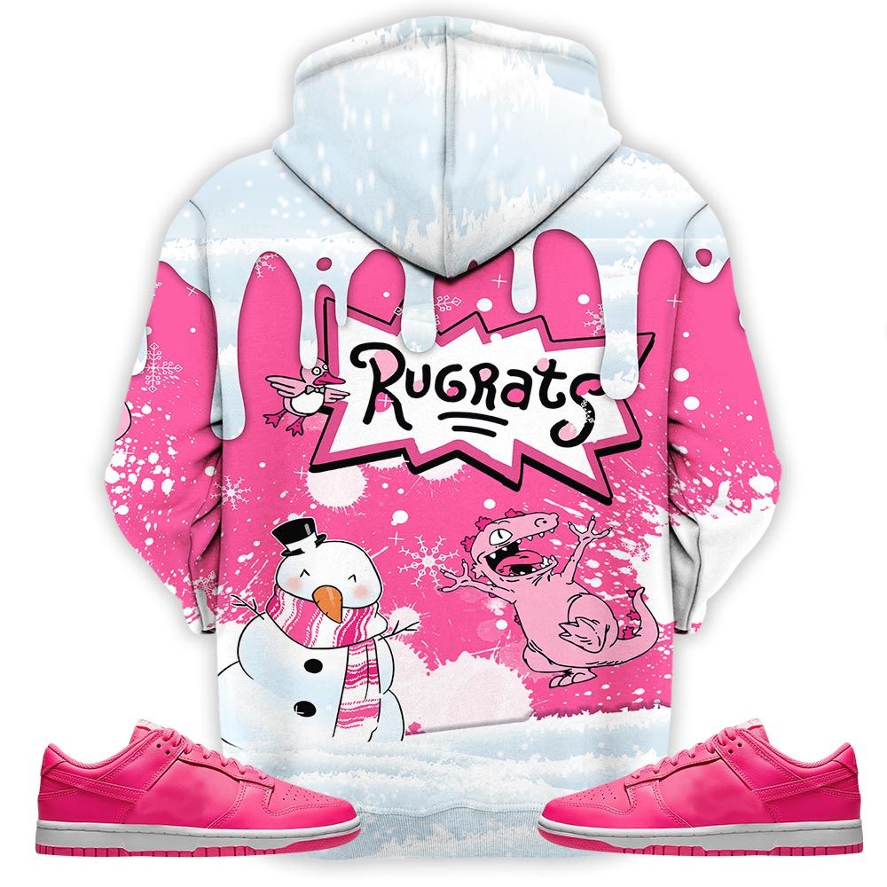 Christmas Rugrast 80S Sneaker Shirt Match Dunk Low Hyper Pink, Dunk Low Hot Pink Hoodie Sweatshirt Tee All Over Print MKO Shirt