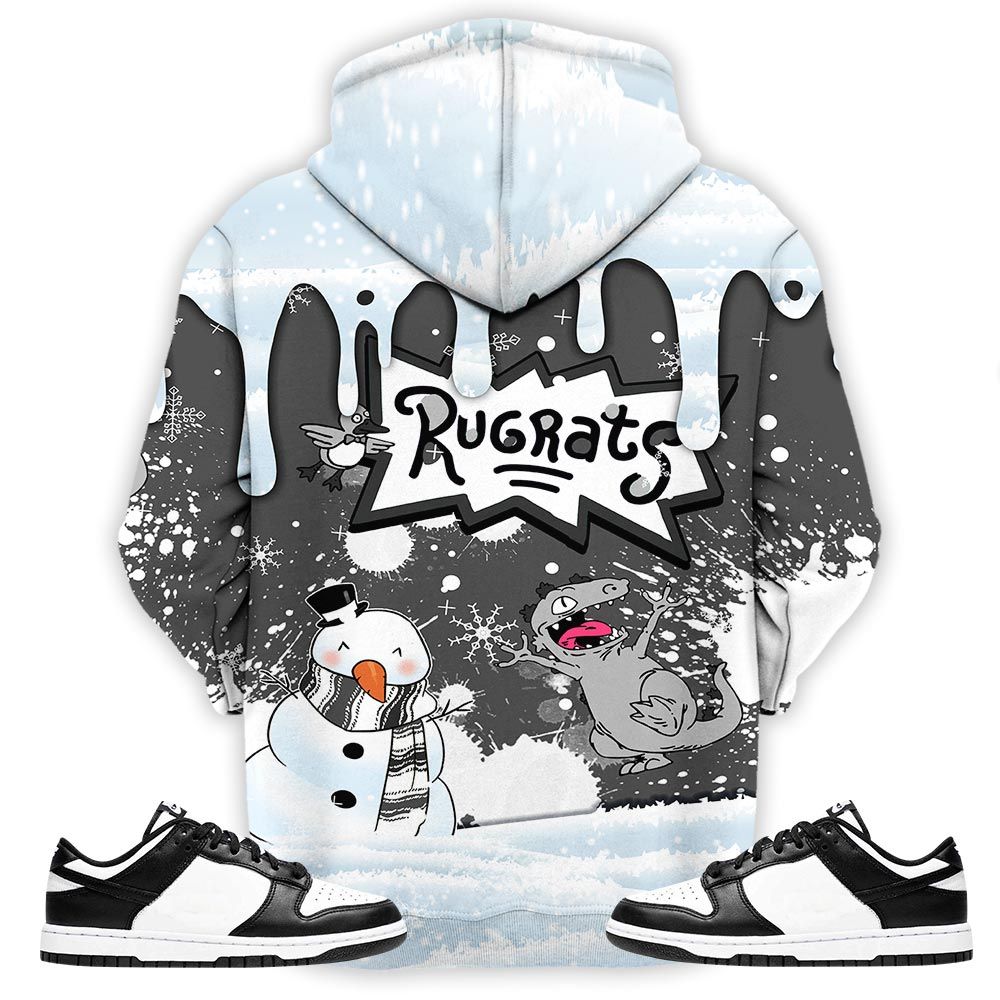 Christmas Rugrast 80S Sneaker Shirt Match Dunk Panda Black White, Dunk Low Panda 2022 Hoodie Sweatshirt Tee All Over Print MKO Shirt