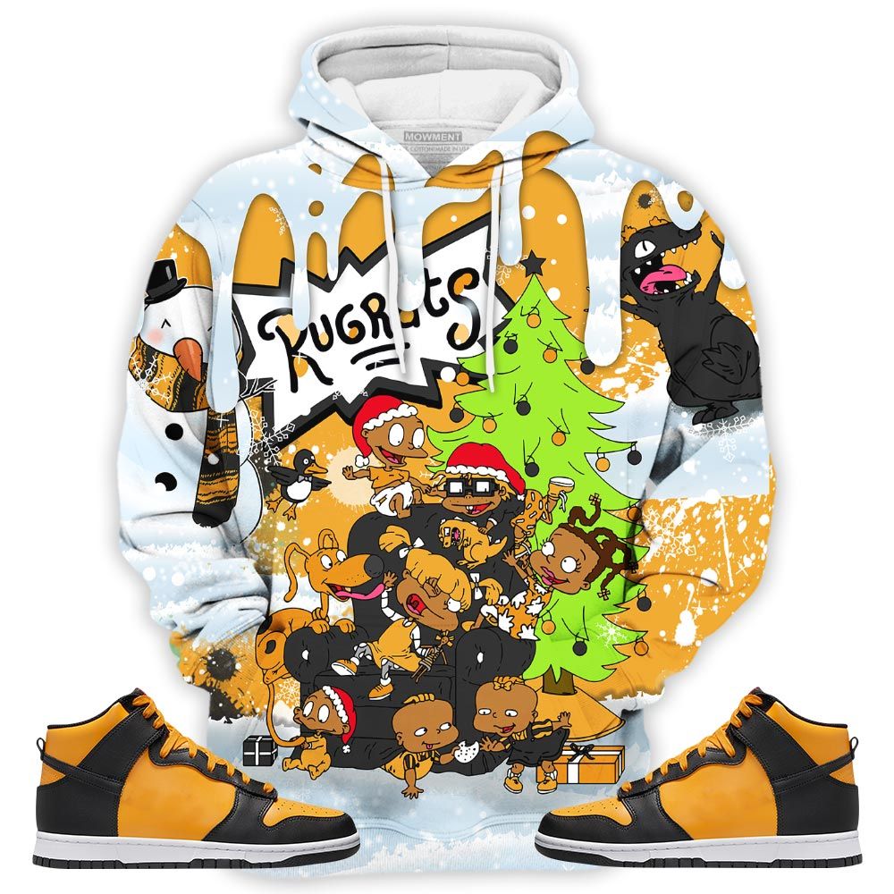 Christmas Rugrast 80S Sneaker Shirt Match Dunk Reverse Goldenrod, Dunk High Bruce Lee Hoodie Sweatshirt Tee All Over Print MKO Shirt
