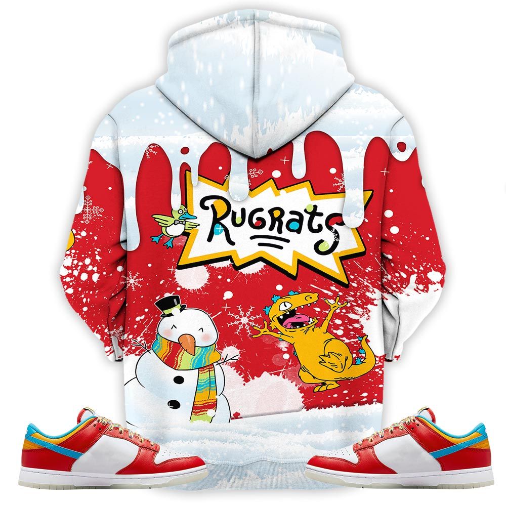 Christmas Rugrast 80S Sneaker Shirt Match Fruity Pebbles Dunk Low, Dunk Low Fruity Pebbles Hoodie Sweatshirt Tee All Over Print MKO Shirt