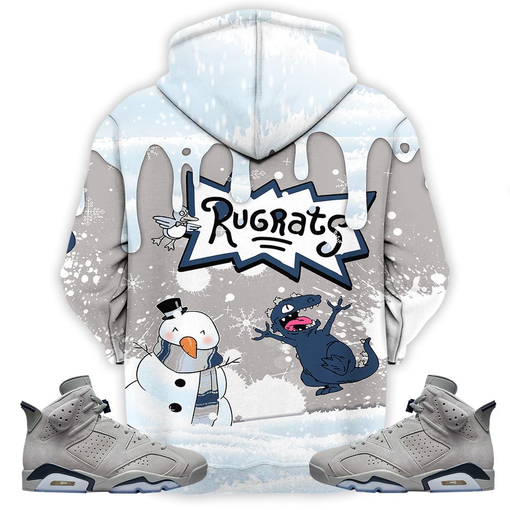 Christmas Rugrast 80S Sneaker Shirt Match Georgetown 6S, Jordan 6 Retro Georgetown Hoodie Sweatshirt Tee All Over Print MKO Shirt