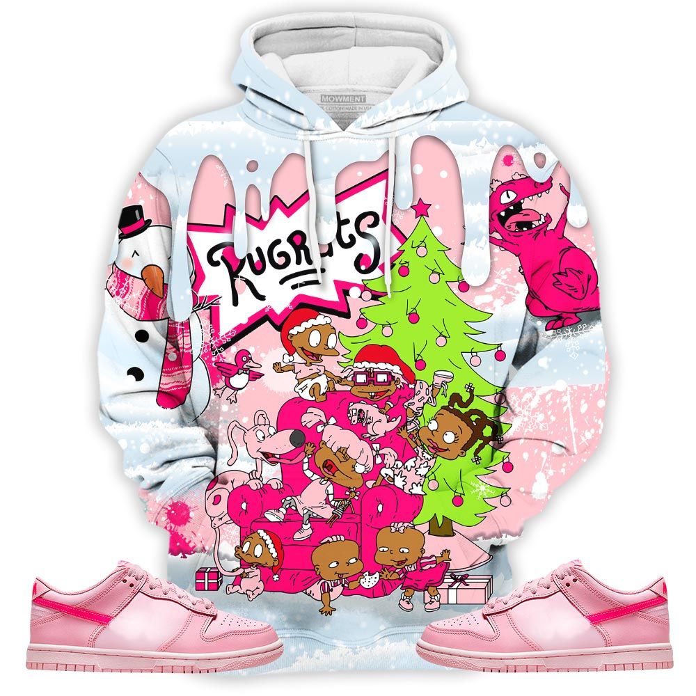 Christmas Rugrast 80S Sneaker Shirt Match Low Triple Pink, Dunk Low Triple Pink Hoodie Sweatshirt Tee All Over Print MKO Shirt