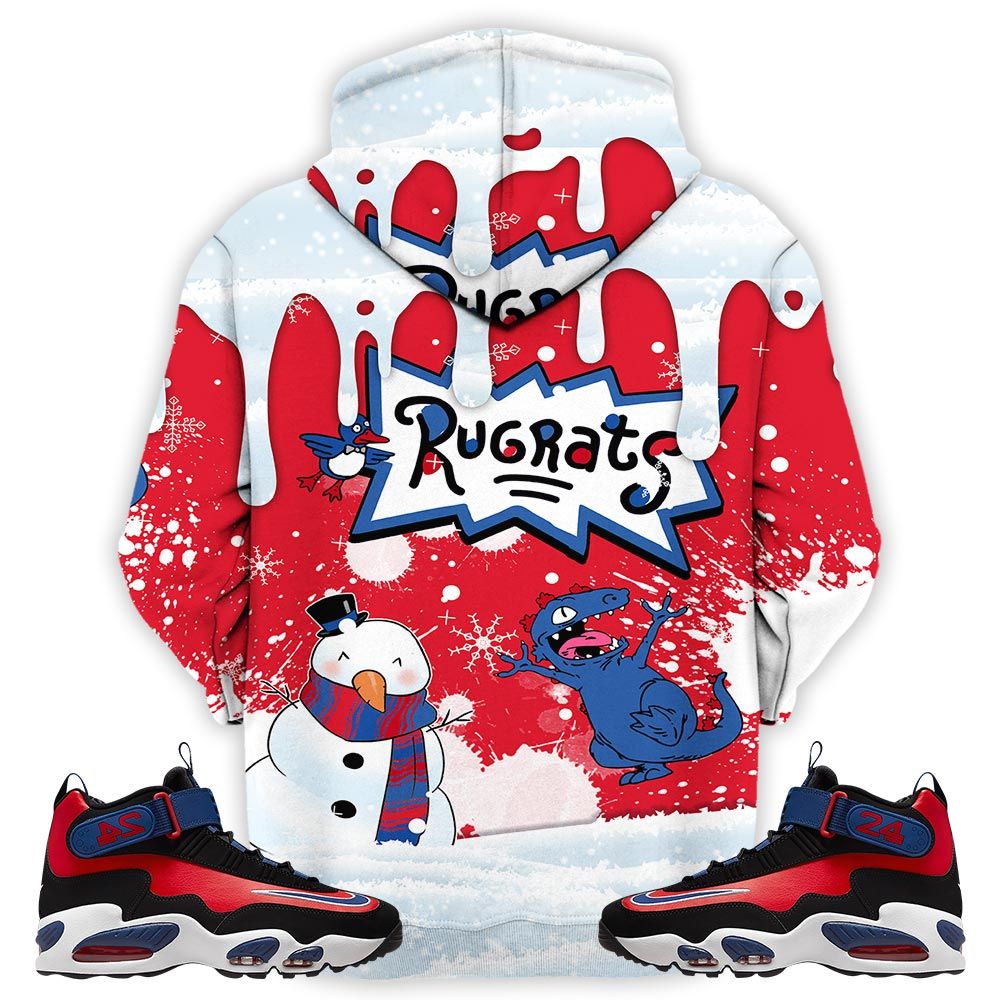 Christmas Rugrast 80S Sneaker Shirt Match Max 1 Navy Red Black, Air Griffey Max 1 Black Red Navy Blue Hoodie Sweatshirt Tee All Over Print MKO Shirt
